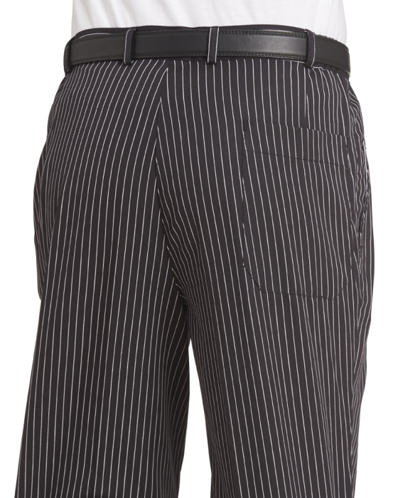 Leiber men's chef's trousers black/white 12/647